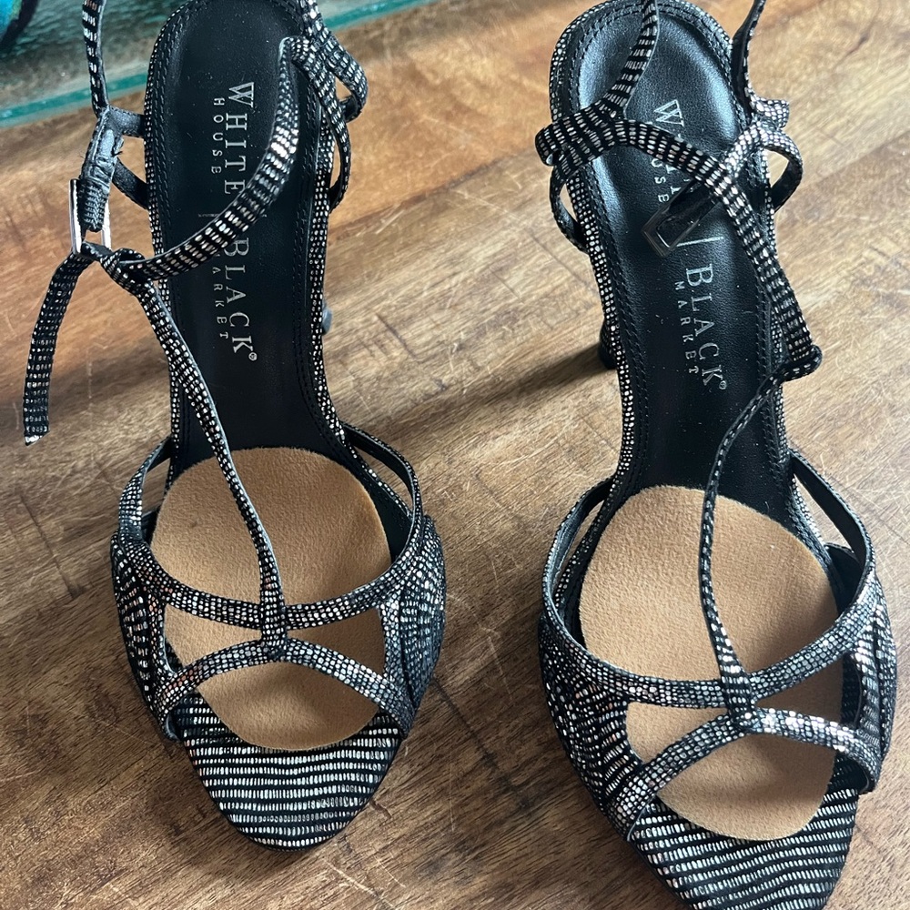 White House Black Market Black Stiletto Heels